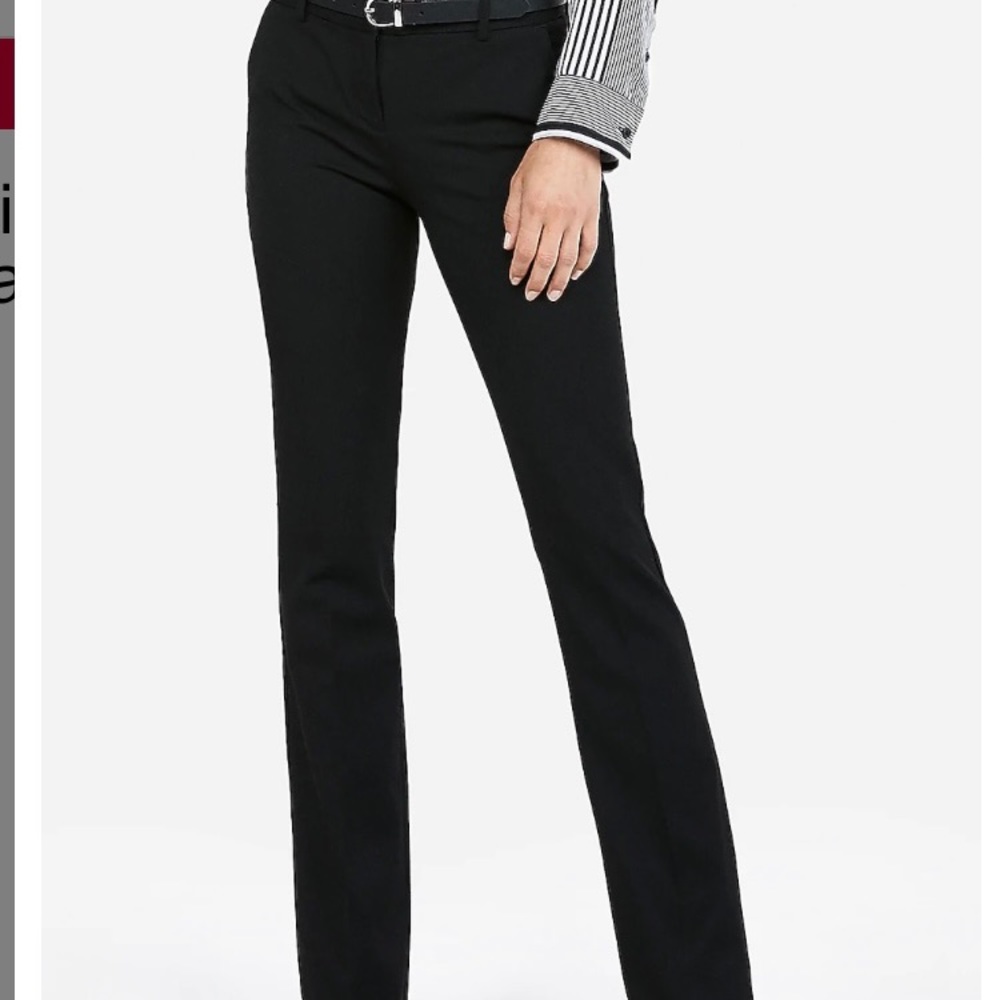 Express columnist mid rise boot leg pants